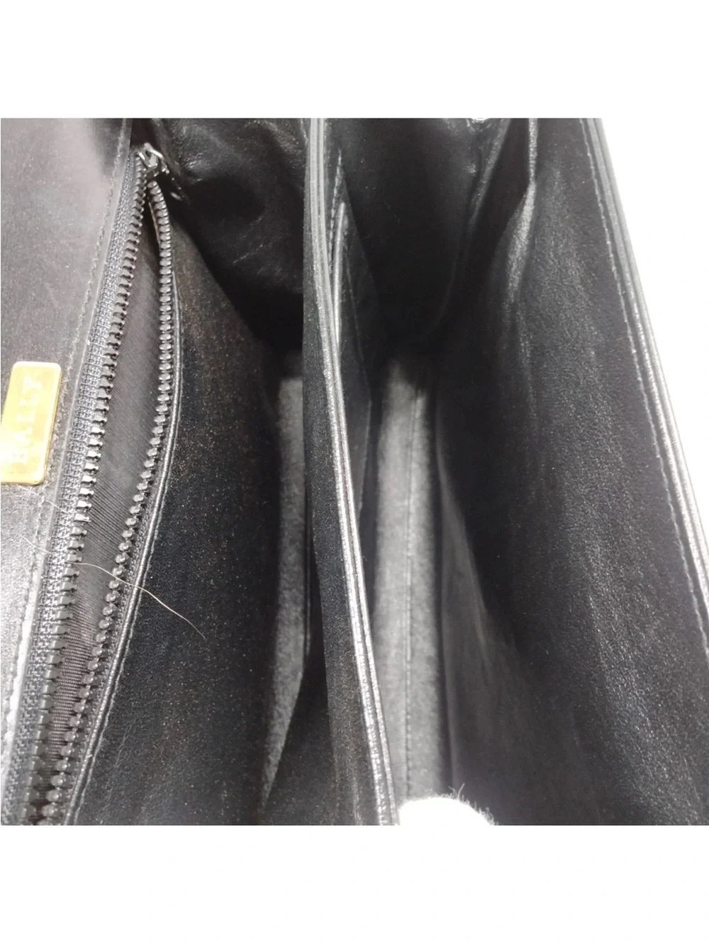 Bally Hand Bag Black Leather